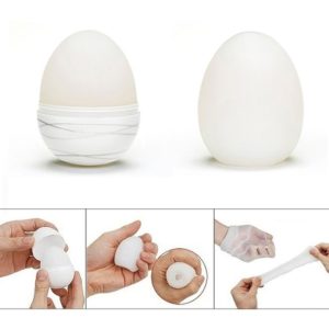 MASTURBADOR MASCULINO EGG CLICKER– Texturas Estimulantes em 360°