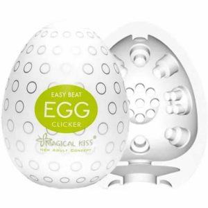 MASTURBADOR MASCULINO EGG CLICKER– Texturas Estimulantes em 360°
