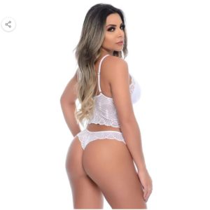 CONJUNTO FIO DENTAL STRAPPY BRANCO