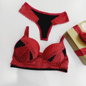 LINGERIE TIANA BICOLOR COM RENDA