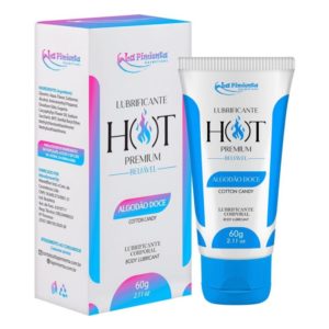 HOT PREMIUM – LUBRIFICANTE TÉRMICO CORPORAL BEIJÁVEL 60G – ALGODÃO DOCE