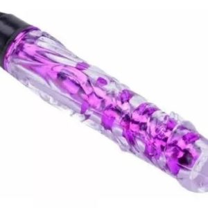 VIBRADOR TRANSLÚCIDO COM SALIECÊNCIA