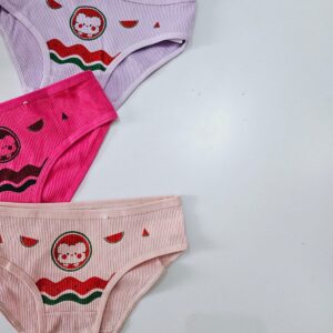 KIT DE 3 CALCINHAS INFATIL ESTAMPADAS