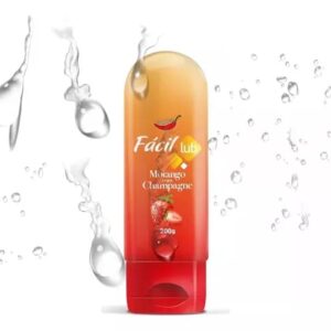 FÁCIL LUB GEL LU BRIFICANTE ÍNTIM 200G CHILIES – MORANGO COM CHAMPAGNE