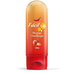 FÁCIL LUB GEL LU BRIFICANTE ÍNTIM 200G CHILIES – MORANGO COM CHAMPAGNE