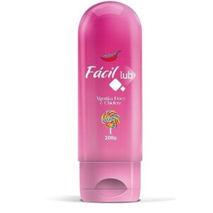 FÁCIL LUB GEL LUBRIFICANTE ÍNTIMO 200G – ALGODÃO DOCE E CHICLETE