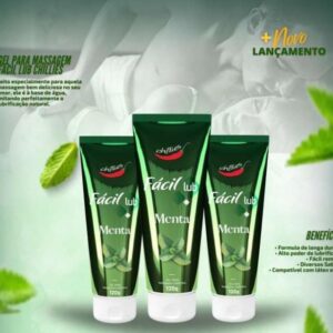 FÁCIL LUB GEL LUBRIFICANTE BEIJÁVEL -MENTA 120G