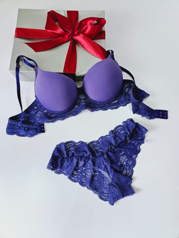 CONJUNTO COM BOJO E CALCINHA RENDADA FIO DUPLO