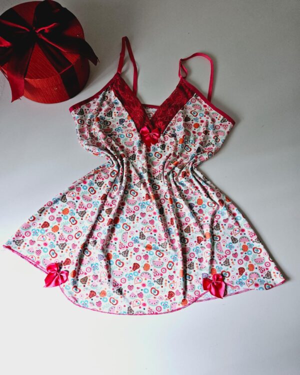 CAMISOLA CURTA E ESTAMPADA EM MICROFIBRA - ROSA