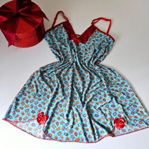 CAMISOLA CURTA  E ESTAMPADA EM MICROFIBRA – TIFFANY