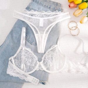 LINGERIE PLUS SIZE RENDADO COM ARO – BRANCO