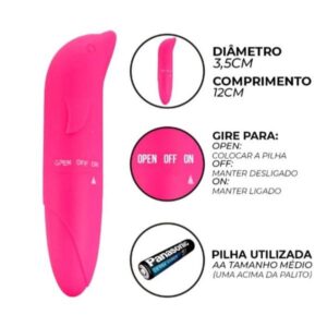 VIBRADOR GOLFINHO- ROSA
