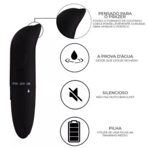 VIBRADOR GOLFINHO – PRETO