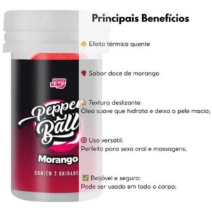 BOLINHA EXPLOSIVA BEIJÁVEL DE MORANGO