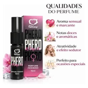 Perfume Phero Aroma Erótico Feminino 15ml Sexy Fantasy